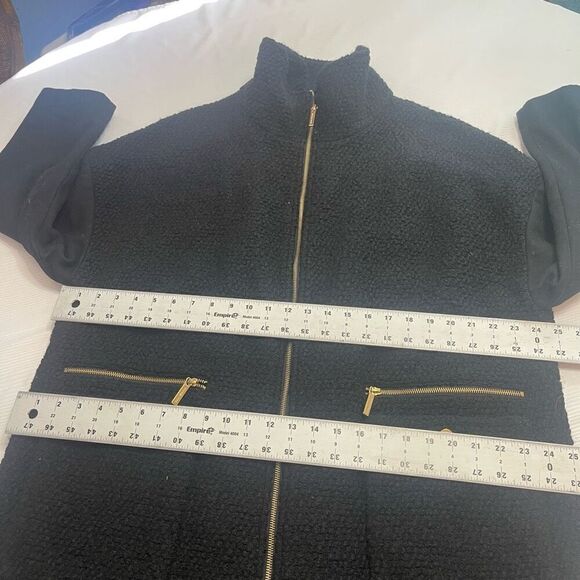 Michael Kors Gold Boucle Plush Wool Blend Coat Size XL - Picture 6 of 11